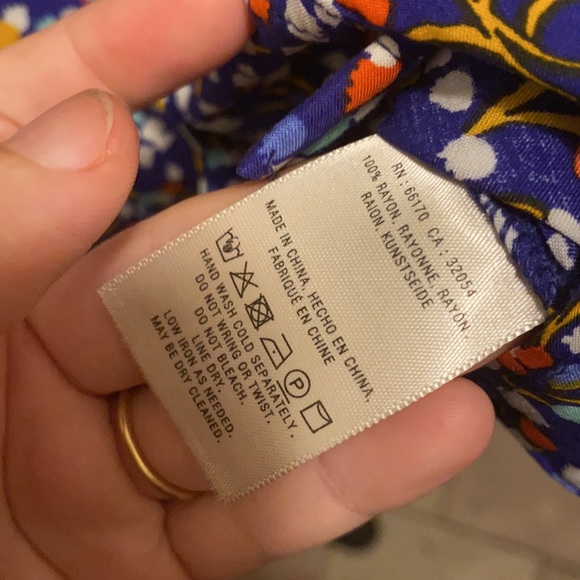 Anthropologie 9 of 52 Conversations limited capsule size 4 small blue - Picture 7 of 8